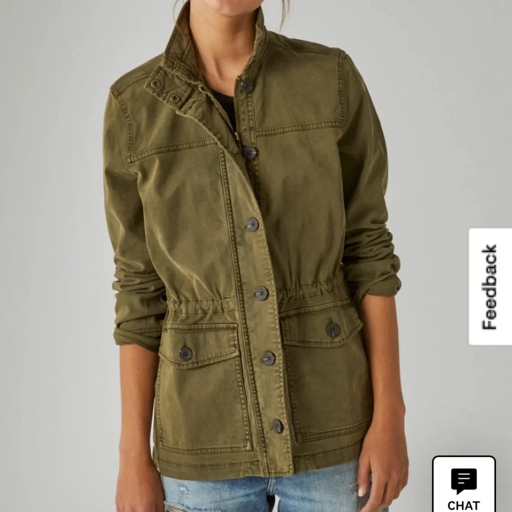 Like new Lucky Brand size XS  Olive green Utility Jacket. Lightweight. Gorgeous! - Picture 4 of 16